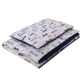 Bedding set 2pcs 140x200 Junior - gray rabbits