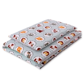 Bedding set 2pcs 140x200 Junior - mint animals