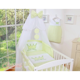 Bedding set 5pcs with mosquito-net- Little Prince/Princess green