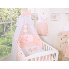 Bedding set 5pcs with mosquito-net- Little Prince/Princess pink