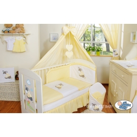 Bedding set 7-pcs with canopy- Donkey Luca yellow