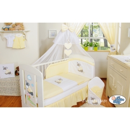 Bedding set 7-pcs with mosquito-net- Donkey Luca yellow