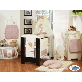 Bedding set 7-pcs with mosquito-net (S60)- Good night brown