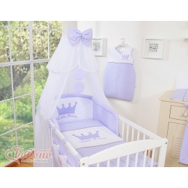Bedding set 7pcs with mosquito-net- Little Prince/Princess lilac