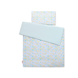 Bedding set for Baby Bed 2-pcs- blue butterflies