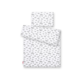 Bedding set for Baby Bed 2-pcs- clouds gray