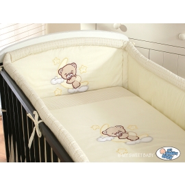 Bedding set for Baby Bed 2-pcs- Good night cream