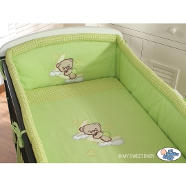 Bedding set for Baby Bed 2-pcs- Good night green
