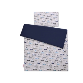 Bedding set for Baby Bed 2-pcs- gray rabbits