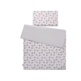Bedding set for Baby Bed 2-pcs - hedgehogs Gray