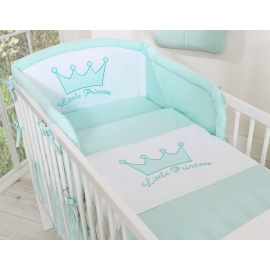 Bedding set for Baby Bed 2-pcs- Little Prince/Princess mint