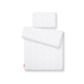 Bedding set for Baby Bed 2-pcs- mini gray stars