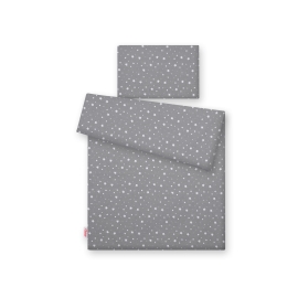 Bedding set for Baby Bed 2-pcs- mini stars white