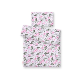 Bedding set for Baby Bed 2-pcs- peony flower pink