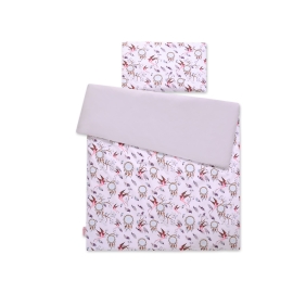 Bedding set for Baby Bed 2-pcs - swallows pink