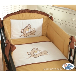 Bedding set for Baby Bed 2-pcs- Teddy Bear Barnaba brown