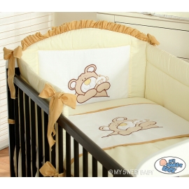 Bedding set for Baby Bed 2-pcs- Teddy Bear Barnaba cream