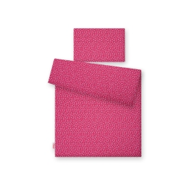 Bedding set for Baby Bed 2-pcs- wine red stars