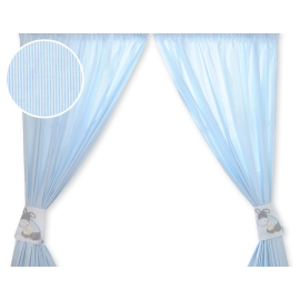 Blue Curtains for baby room- Donkey Luca