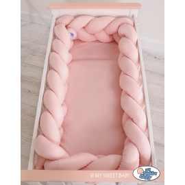Braided baby cot bumper
