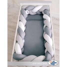 Braided crib bumper