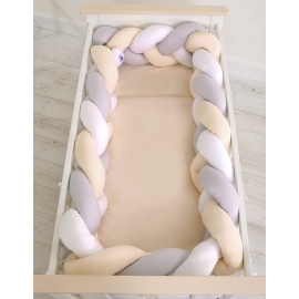 Knotted crib bumper