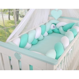 Braided bumper XXL Mint White