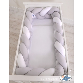 Extra thick knot bumper for baby cot