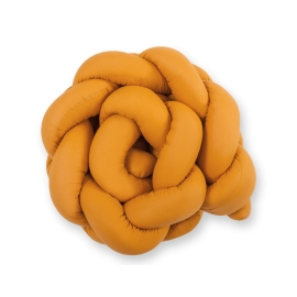 Braided Cushion Pillow Knot bumper- honey yellow