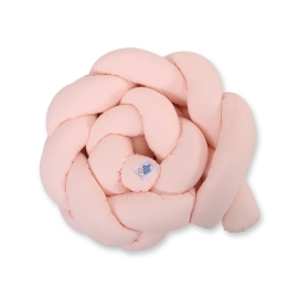 Braided Knot bumper- powder pink