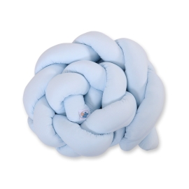 Braided Knot bumper- white-blue