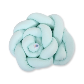 Braided Knotted Baby Crib/Cot Bumper- mint