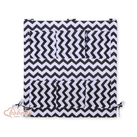 Cot tidy- chevron black