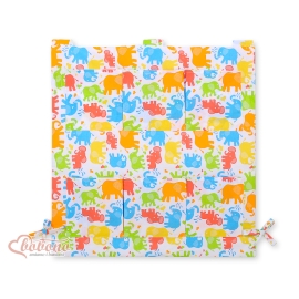 Cot tidy- colored Elephants
