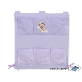 Cot tidy- Good night lilac