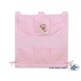 Cot tidy- Good night pink