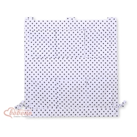 Cot tidy- white with blacko dots