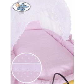 Cover set 4 pcs for Moses Basket/ Wicker crib Christine no. 2100-917 or 72100-917