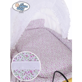 Cover set 4 pcs for Moses Basket/ Wicker crib Jasmine no. 2100-913 or 72100-913