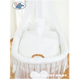 Cover set 4 pcs for Moses Basket/ Wicker crib no. 59582-123 or 79582-123