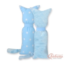 Cuddly cat double-sided- Blue stars