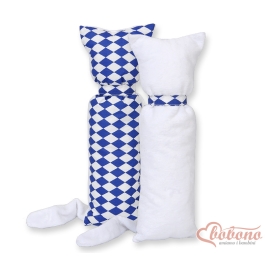Cuddly cat double-sided-Simple Chessboard dark blue