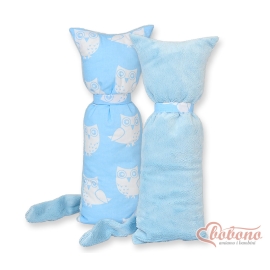 Cuddly cat double-sided-Simple Owls blue
