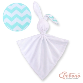 Cuddly rabbit double-sided- Chevron mint