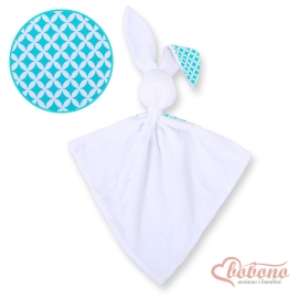Cuddly rabbit double-sided- Mint flowers