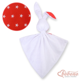Cuddly rabbit double-sided- Red stars