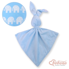Cuddly rabbit double-sided-Simple blue elephants