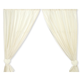 Curtains for baby room- Bear with bow cream