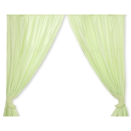 Curtains for baby room- Good night green