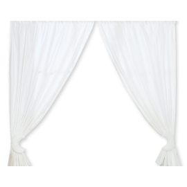 Curtains for baby room- Good night white